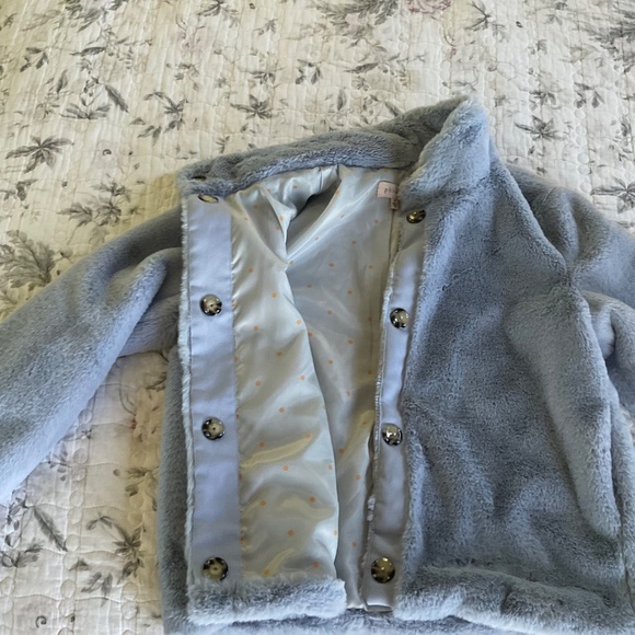 Periwinkle Moonlight Faux Fur Coat Jacket By Philosophy Republic Clothing - Picture 9 of 14